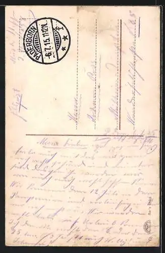 AK Soldat verabschiedet sich von seiner grossen Liebe und zieht in den Krieg