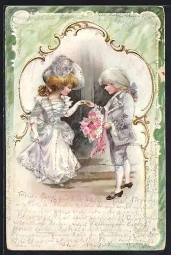 AK Kleines Paar aus alter Zeit