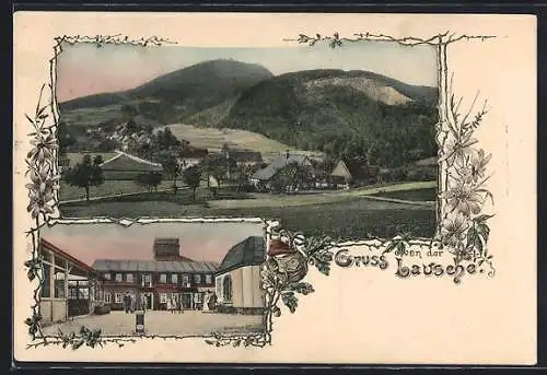 AK Waltersdorf / Lausitz, Ortsansicht, Gasthaus Lausche