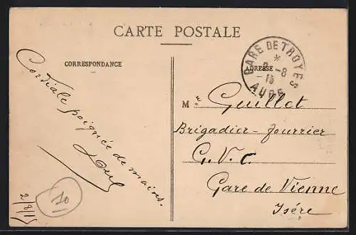 AK Troyes, la Rue Turenne, Geschäfte