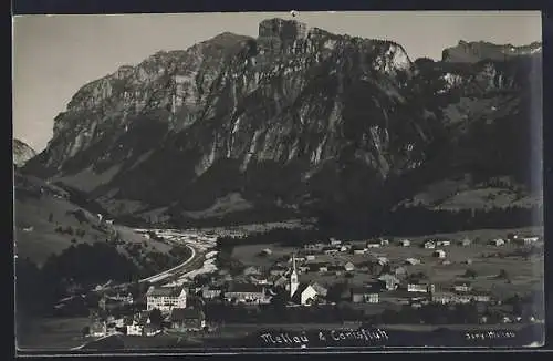 AK Mellau im Bregenzerwald, Gesamtansicht aus der Vogelschau