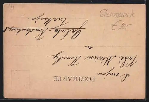 AK Leoben, Totalansicht mit Bergpanorama