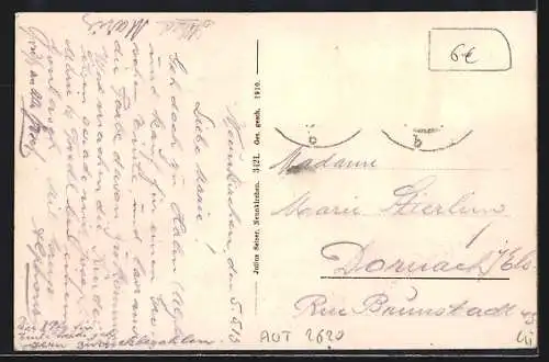 AK Neunkirchen, Ortsansicht gegen die Hohe Wand