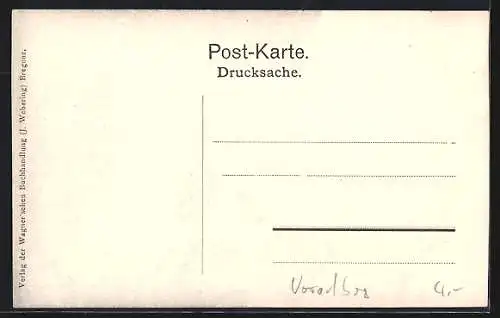 AK Bregenz, Stadtansicht mit Seepartie