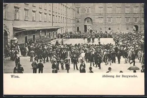 AK Wien, Ablösung der Burgwache
