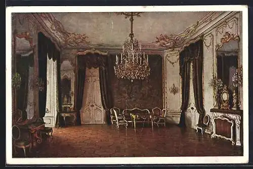 AK Wien, Hofburg, Audienzsalon des Fremdenappartements