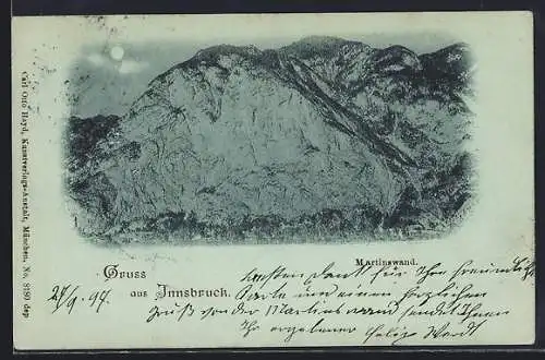 Mondschein-AK Innsbruck, Martinswand