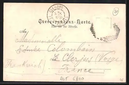 AK Feldkirch, Teilansicht mit Bergen
