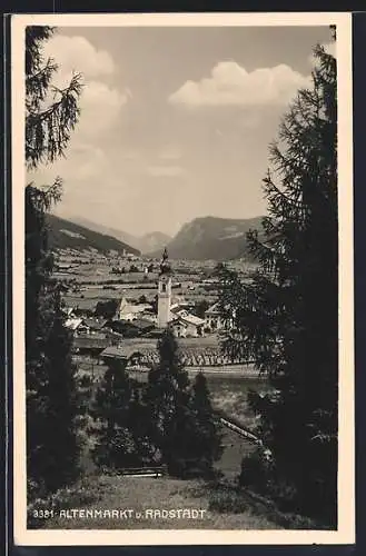 AK Altenmarkt, Teilansicht mit Radstadt