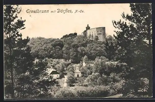AK Ernstbrunn /N.-Oe., Teilansicht mit Dörfles