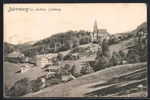 AK Dürrnberg, Gesamtansicht mit Kirche