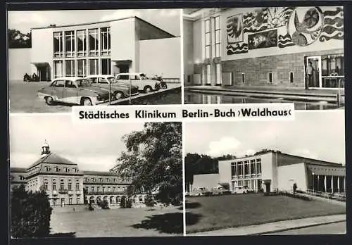 AK Berlin, moderne Architektur, städtisches Klinikum Berlin-Buch, am Waldhaus