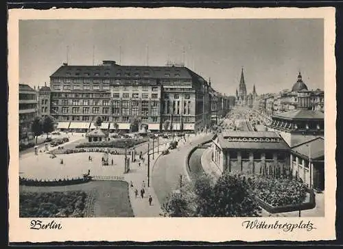 AK Berlin-Schöneberg, Ansicht vom Wittenbergplatz