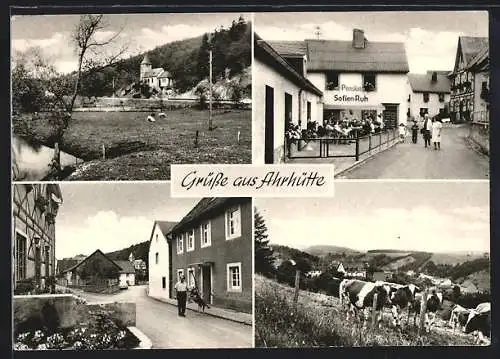 AK Ahrhütte /Blankenheim, Pension Sofienruh, Inh. Eheleute Lauer, Hüttenstrasse 15