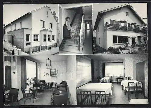 AK Bad Oeynhausen, Pension Friesenmädel, Inh. K. P. Ekmedzic-Grundmann, Südbahnstrasse 5