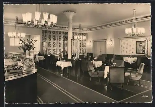 AK Dresden-Weisser Hirsch, Luisenhof Konditorei und Café, Innenansicht