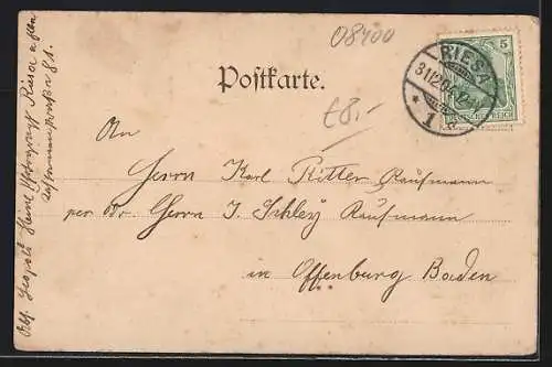 AK Riesa, Rathaus mit Klosterkirche