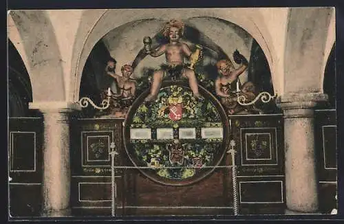 AK Bremen, Bachusfass im Gasthof Ratskeller