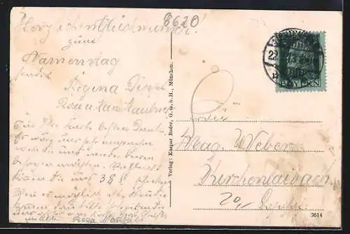 AK Lichtenfels / Main, Marktplatz mit Floriansbrunnen