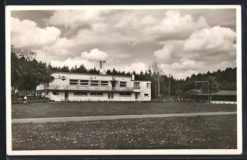 AK Schwenningen a. N., Turnverein Waldeck mit Sportplatz