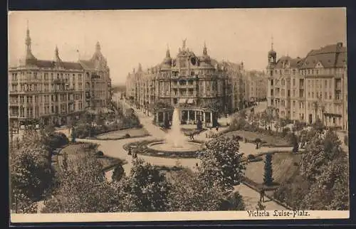 AK Berlin-Schöneberg, Victoria Luise-Platz aus der Vogelschau