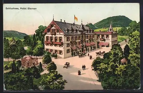 Künstler-AK Schluchsee, Hotel Sternen