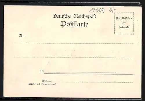 AK Berlin-Tegel, Blick auf das Strandschloss