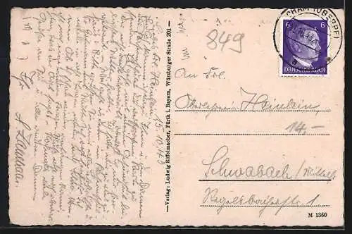 AK Cham /Bayr. Wald, Strassenpartie am Hindenburg-Platz