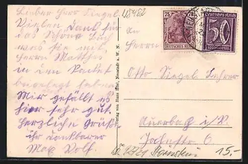 AK Wöllershof b. Neustadt, Ortspartie mit Kindererholungsheim