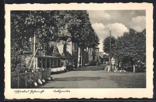 AK Hohwacht / Ostsee, Ortsansicht mit Restaurant