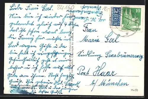 AK Frontenhausen /Ndb., Ort vom Flugzeug aus