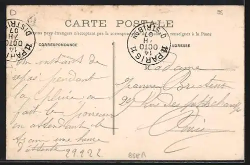 AK La Frette, Quartier du Bout d`en Haut avec vue sur la rivière et les promeneurs