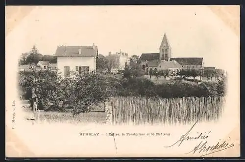 AK Herblay, L`Église, le Presbytère et le Château