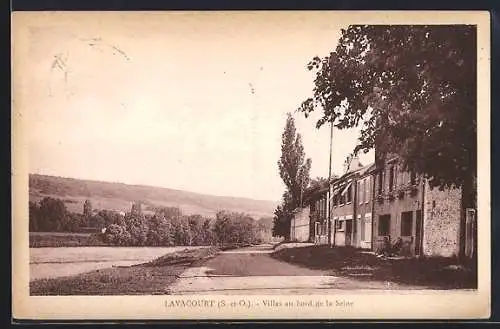 AK Lavacourt, Villas au bord de la Seine