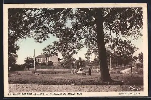 AK Le Haut du Roi, Restaurant du Moulin Bleu sous les arbres