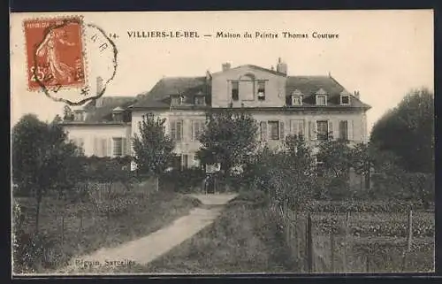 AK Villiers-le-Bel, Maison du Peintre Thomas Couture