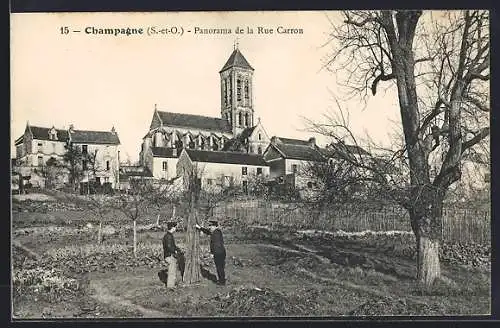 AK Champagne, Panorama de la Rue Caron