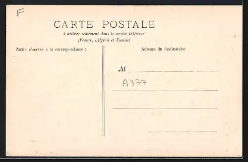 AK Champagne, Vue prise du carrefour du Lavoir