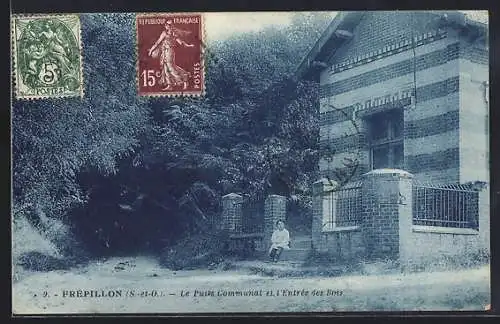 AK Frépillon, Le Puits Communal et l`Entrée des Bois