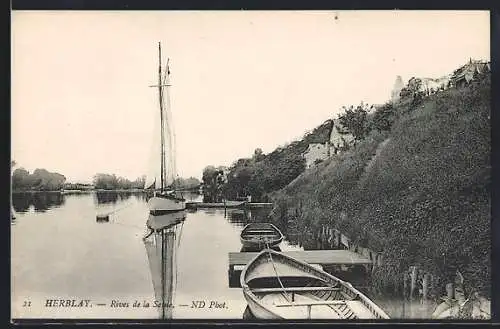 AK Herblay, Rives de la Seine