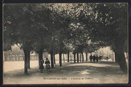 AK Beaumont-sur-Oise, L`Avenue du Château