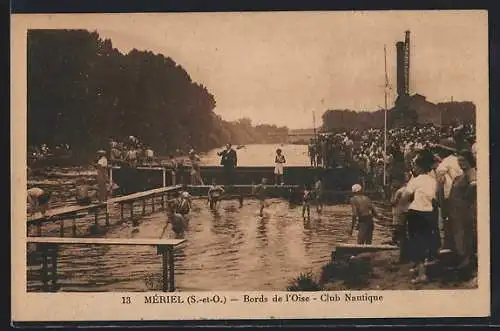 AK Mériel, Bords de l`Oise, Club Nautique