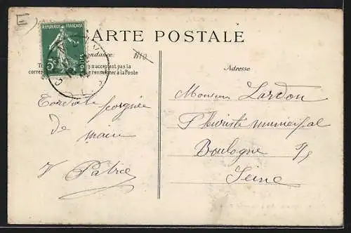 AK Ronquerolles, Un coin près de l`Église