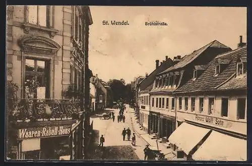 AK St. Wendel, Waren-Rabatt-Haus, Brühlstrasse