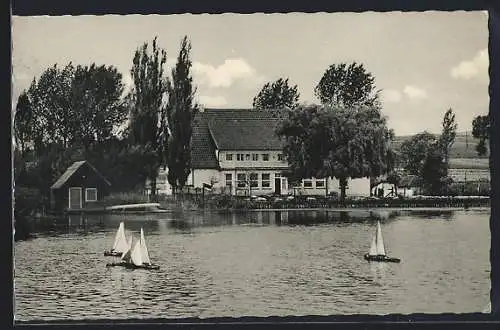 AK Duderstadt /Göttingen, Gasthaus Graf Isang am Seeburger See, Inh. H. Rink