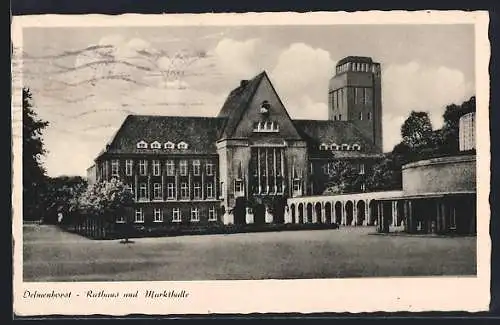 AK Delmenhorst, Rathaus und Markthalle