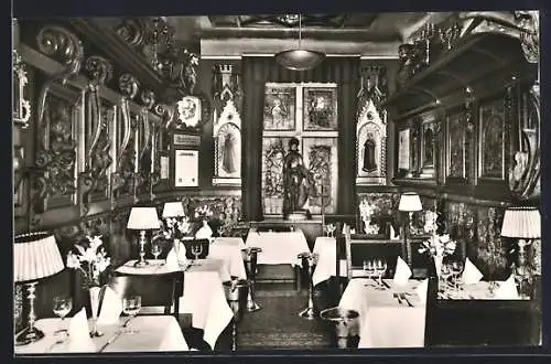 AK Berlin-Schöneberg, Restaurant Kottler Zum Schwabenwirt, Speisesaal, Motzstrasse 30