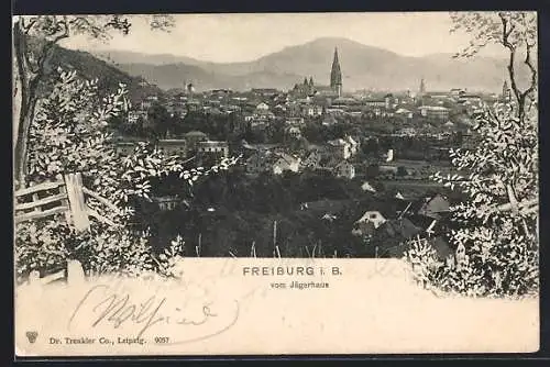 AK Freiburg i. B., Gesamtansicht vom Jägerhaus