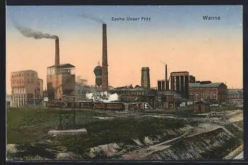 AK Wanne, Kohle-Zeche Unser Fritz