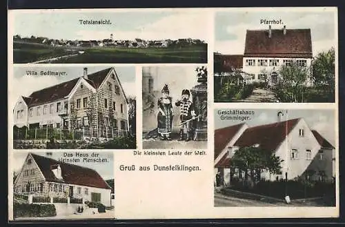 AK Dunstelkingen, Geschäftshaus Grimminger, Haus der kleinsten Menschen, Villa Sedlmayer